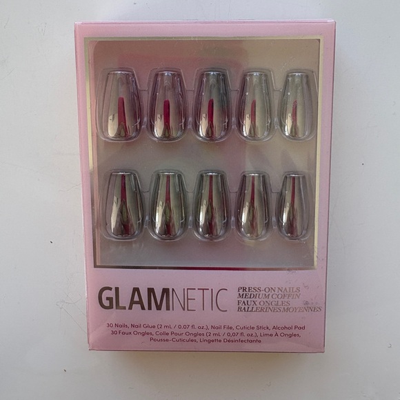 Glamnetic Press On Nails set of 3 Chrome Colors - Picture 4 of 5
